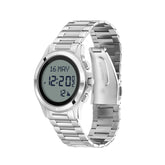 Alfajr Islamic Prayer Mens Watch Digital With Stainless Steel Band, WR-02