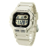 Casio Men's Watch Digital Dial with Beige Resin Band, WS-1400H-8AVDF