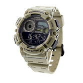 Casio Men's Watch Digital Black Dial With Beige Resin Band, WS-1500H-5BVDF