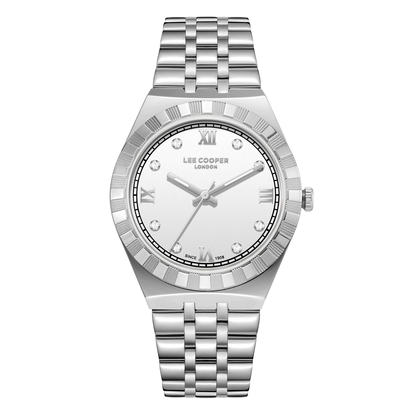 Lee Cooper LE-LC08059.330 silver dial women watch