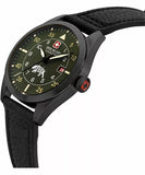 Swiss Military Hanowa Men's Analog Watch Green Dial with Black Vegan Leather Strap, SMWGN0001231
