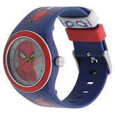 Zoop by Titan Kid's SpidermanWatch Analog Multicoloured Dial Blue PU Strap, C4048PP12