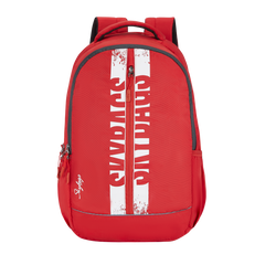 Skybags Strider Pro 04 Red Backpack With Rain Cover, STRIDER PRO 04RD