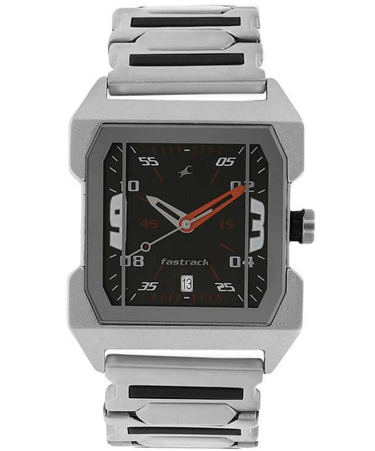 Fastrack, Men's, Analog Watch, Black Dial, with Stainless Steel Band, FA-1474SM02