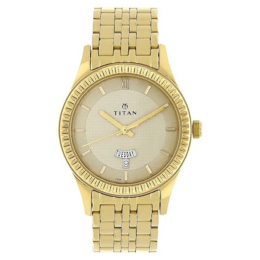 Titan, Men, Analog, Watch, White Dial, 1528YM04