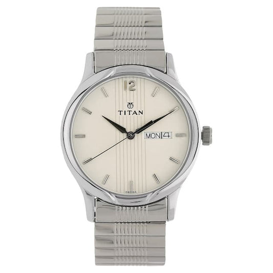Titan, Men, Analog, Watch, Silver Dial, 1580SM03