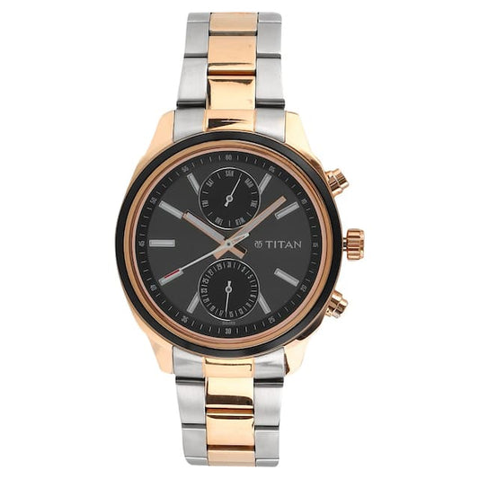 Titan, Men, Analog, Watch, Black Dial, 1733KM03