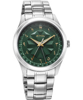 Titan, Men, Analog, Watch, Green Dial, Stainless steel Strap, 1805SM06