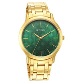 Titan Karishma Radiance Analog Men's Watch, Green Dial Stainless Steel Strap, 1825YM07