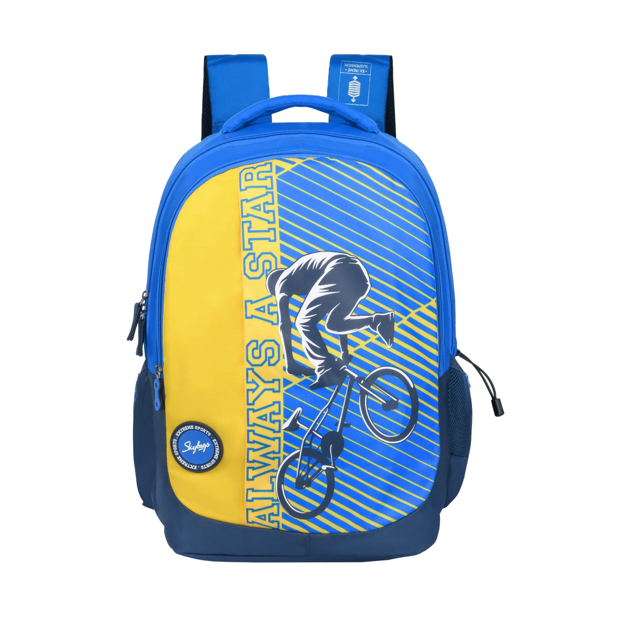 Skybags Squad Pro 01, 38 L Backpack Blue, SQUAD PRO 01BLU
