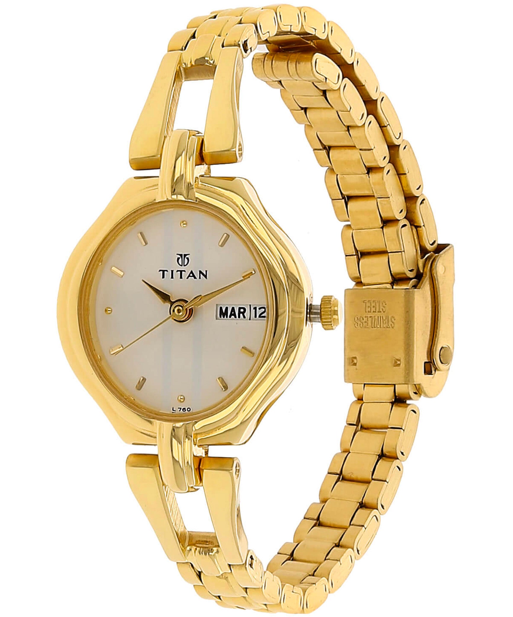 Titan, Women, Analog, Watch, White Dial, 2345YM01