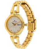 Titan, Women, Analog, Watch, White Dial, 2345YM01