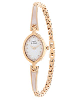 Titan Women's Watch Raga Collection Analog, White Dial Rose Gold Stainless Strap, 2370WM01