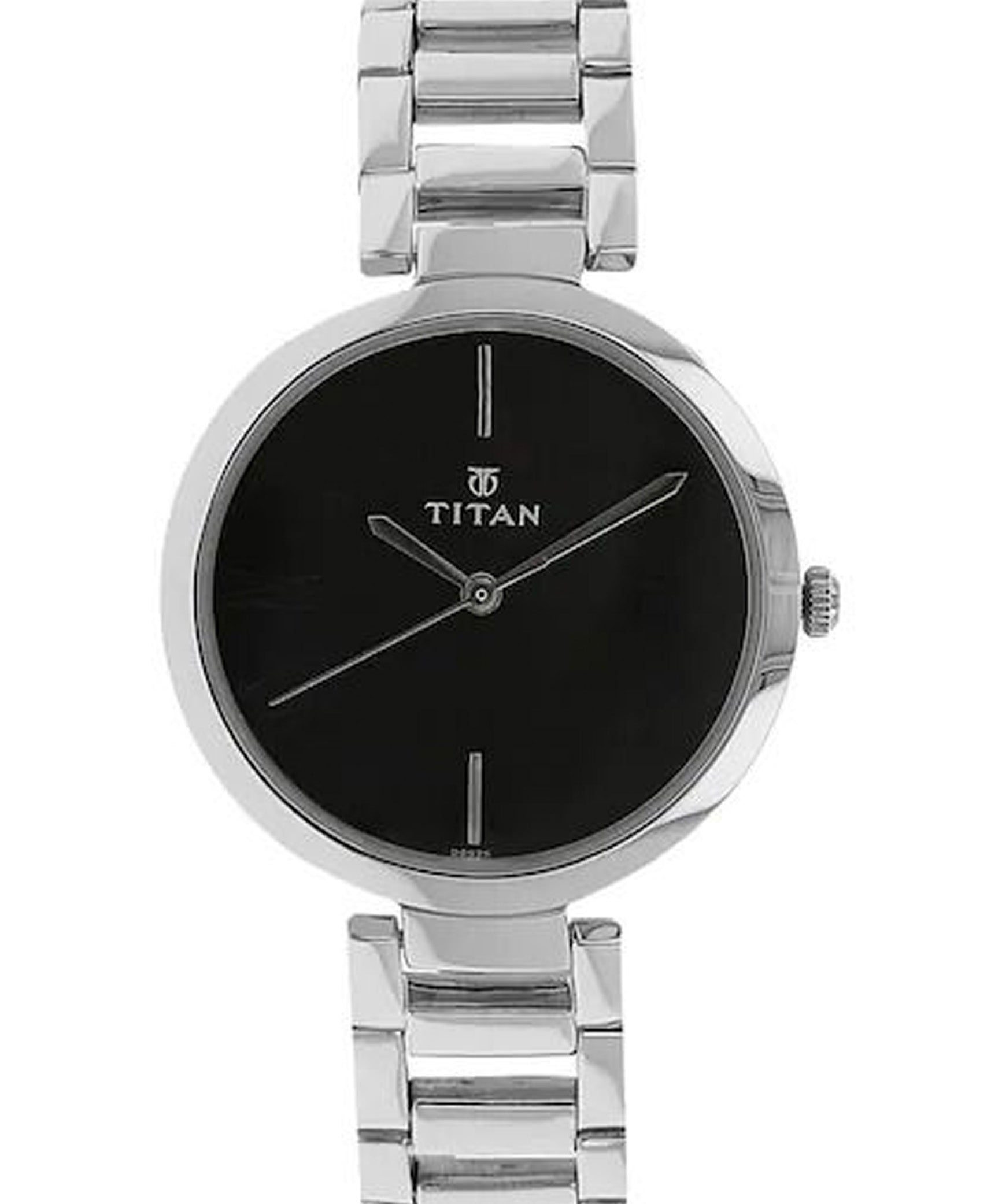 Titan TI-2480SM02 black dial women watch