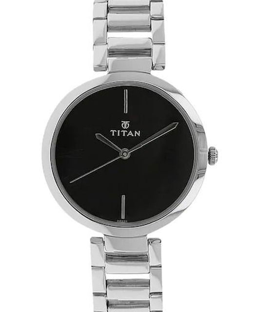 Titan, Women, Analog, Watch, Black Dial, 2480SM02