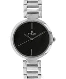 Titan TI-2480SM02 black dial women watch
