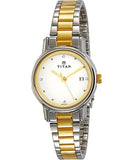 Titan, Women, Analog, Watch, White Dial, 2572BM01
