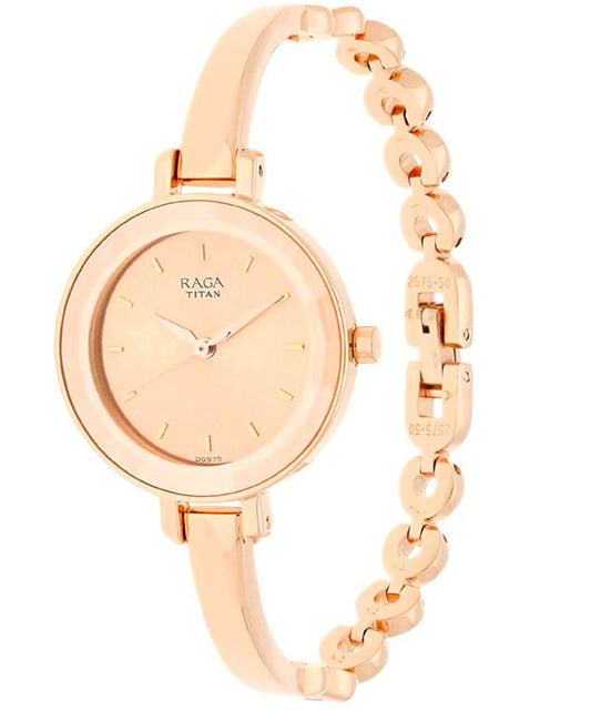 Titan, Women, Analog, Watch, Gold Dial, 2575WM01