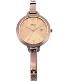Titan Women's Watch Raga Rose Gold Dial Rose Gold Stainless Steel Strap Watch, 2578QM01