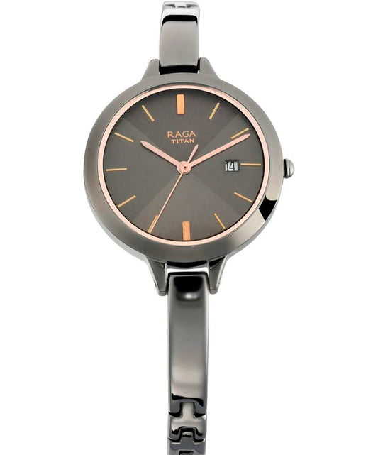 Titan, Women, Analog, Watch, Black Dial, 2578QM02