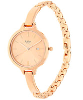 Titan Women's Watch Raga Collection Analog, Rose Gold Dial Rose Gold Stainless Strap, 2578WM01