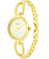 Titan TI-2579YM01 gold dial women watch