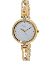 Titan Women's Watch Raga Collection Analog, White Dial Rose Gold Stainless Strap, 2581WM02
