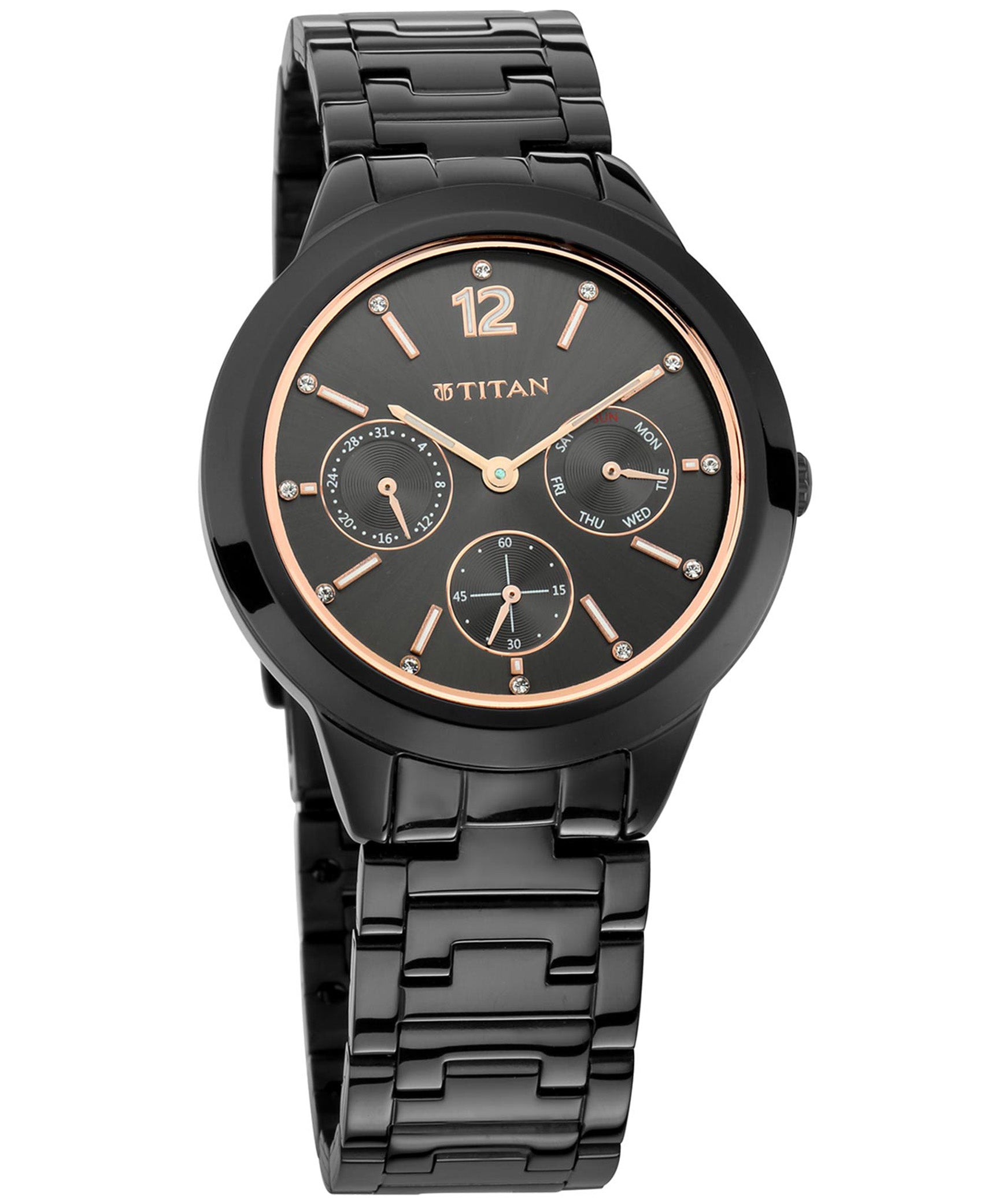 Titan, Women, Analog, Watch, Anthracite Dial, Stainless steel Strap, 2588NM01