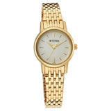 Titan, Women, Analog, Watch, White Dial, Stainless steel Strap, 2593YM02