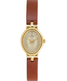 Titan, Women, Analog, Watch, Champagne Dial, Leather Strap, 2594YL01