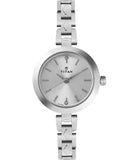 Titan TI-2598SM01 silver dial women watch