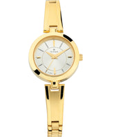 Titan Women's Watch Silver Dial Gold Stainless Steel Strap Watch. 2598YM02