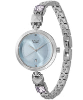 Titan Women's Watch Raga Collection Analog, Sky Blue Dial Silver Stainless Strap, 2606SM01
