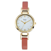 Titan Women's Watch Raga Collection Analog, White Dial Red Leather Strap, 2608YL01