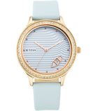 Titan TI-2634WL01 blue dial women watch