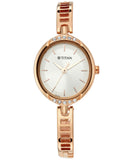 Titan, Women, Analog, Watch, Champagne Dial, Stainless steel Strap, 2637YM01