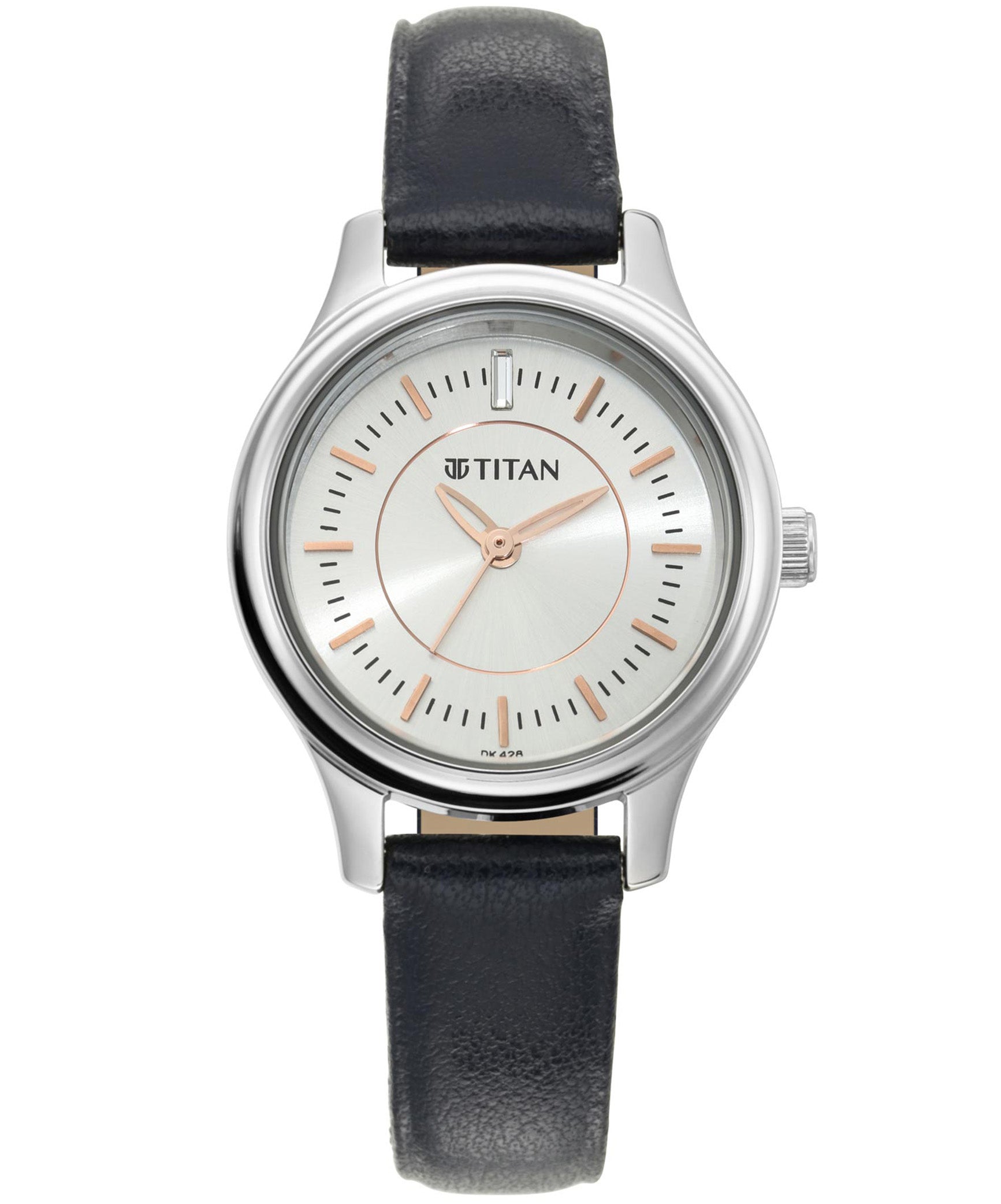 Titan TI-2638SL01 black dial women watch