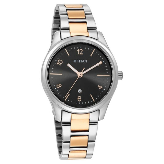 Titan, Women, Analog, Watch, Anthracite Dial, Stainless steel Strap, 2639KM01