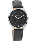 Titan, Women, Analog, Watch, Black Dial, Leather Strap, 2639SL01