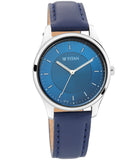 Titan, Women, Analog, Watch, Blue Dial, Leather Strap, 2639SL02
