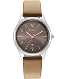 Titan, Women, Analog, Watch, Brown Dial, Leather Strap, 2639SL12