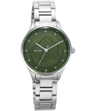 Titan, Women, Analog, Watch, Green Dial, Stainless steel Strap, 2649SM02