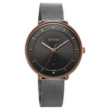 Titan, Women, Analog, Watch, Black Dial, Stainless steel Strap, 2651KM01