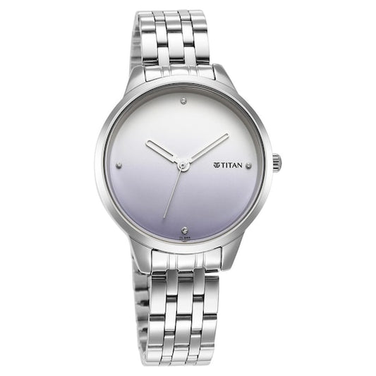 Titan, Women, Analog, Watch, Blue Dial, Stainless steel Strap, 2664SM01