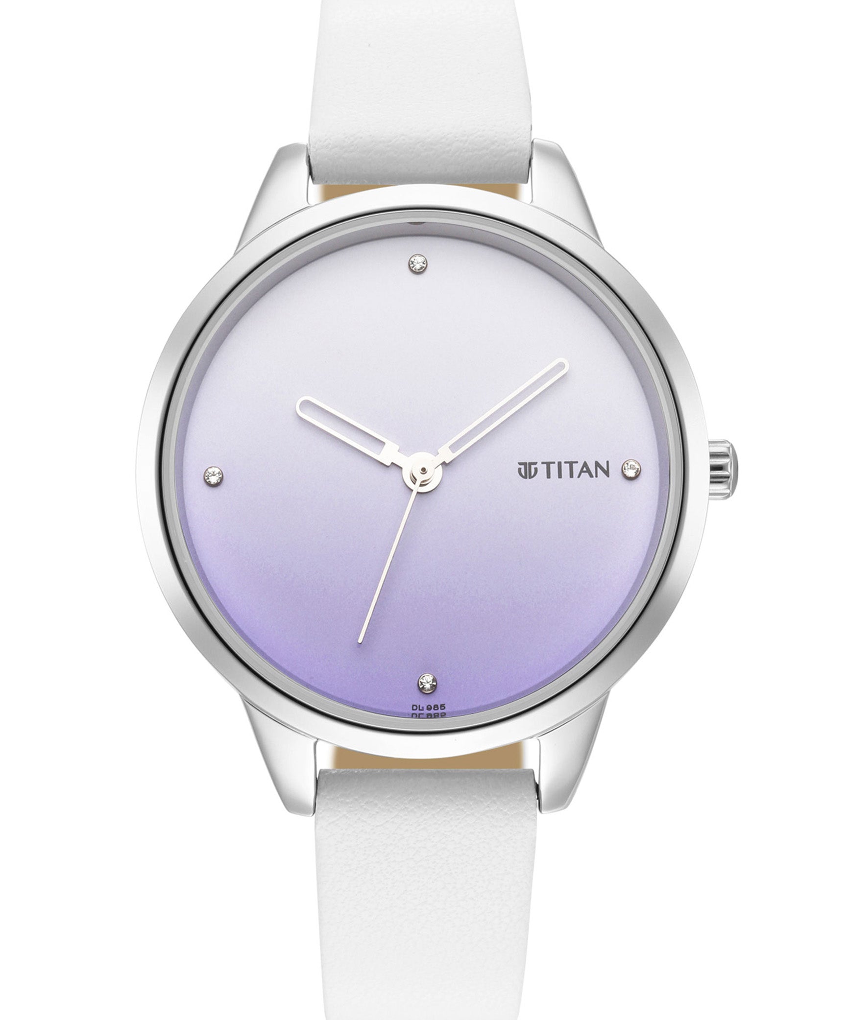 Titan, Women, Analog, Watch, Purple Dial, Leather Strap, 2664SL03
