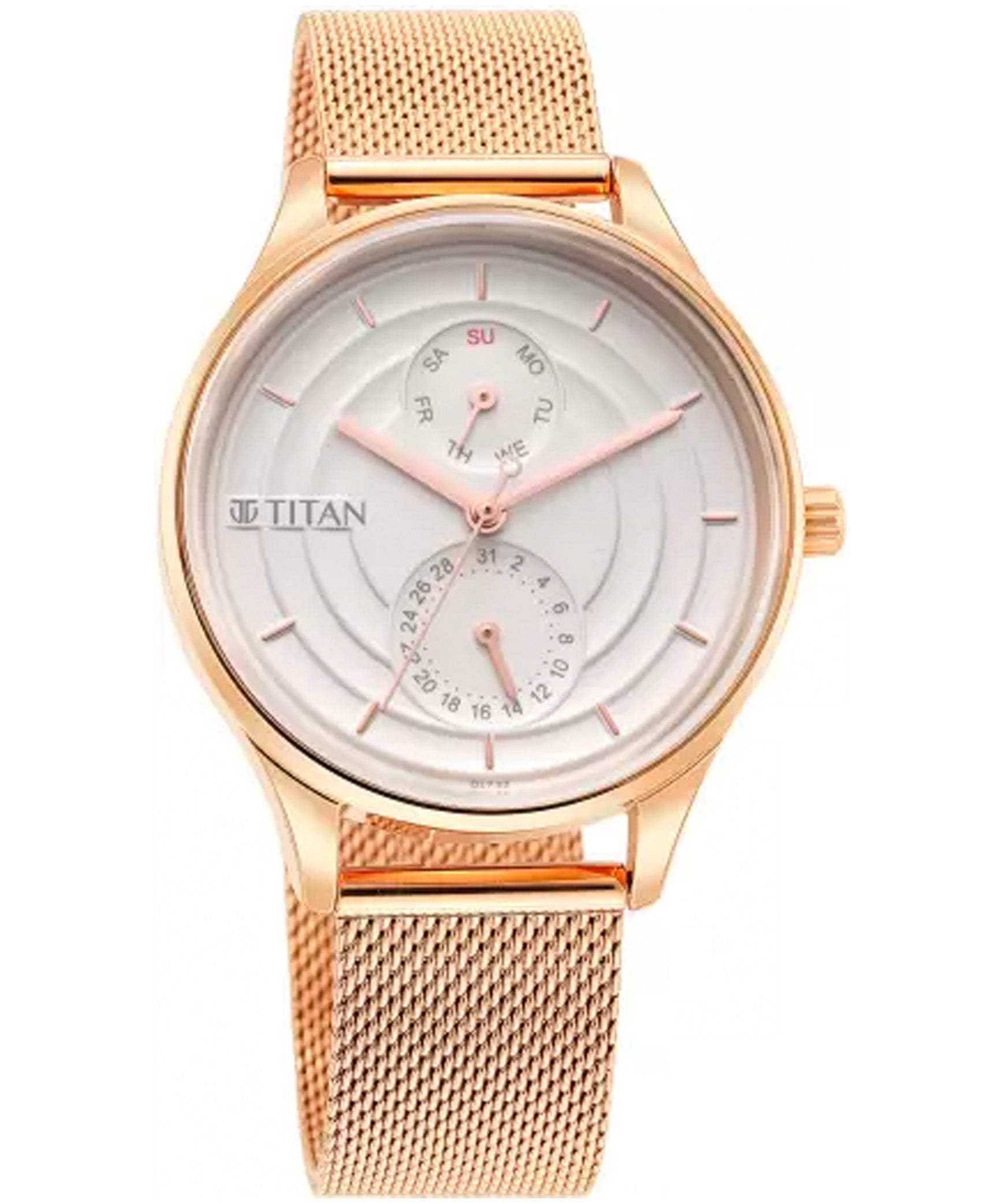Titan, Women, Analog, Watch, Silver Dial, Leather Strap, 2670WL06