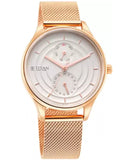 Titan, Women, Analog, Watch, Silver Dial, Leather Strap, 2670WL06