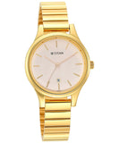Titan, Women, Analog, Watch, White Dial, Stainless steel Strap, 2679YM01