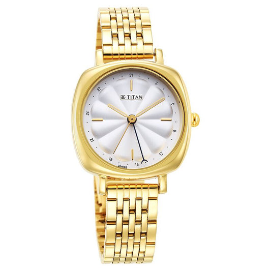 Titan, Women, Analog, Watch, Silver Dial, Stainless steel Strap, 2689YM01