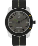 Fastrack Quartz Analog Men's Watch Grey Dial Plastic Strap, 3015AL02